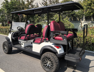 Гольфкар GreenCamel Сонора A42L (4+2, 4kW AC, R14 литые) LUX lifted белый