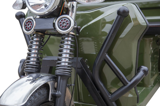 Грузовой электротрицикл Rutrike D4 NEXT PRO 1800 72V1500W, серый