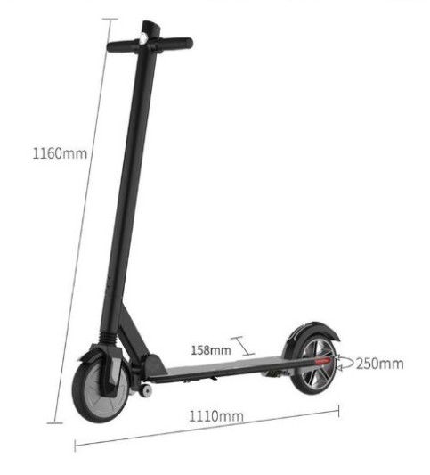 Электросамокат Cityroller X8, черный