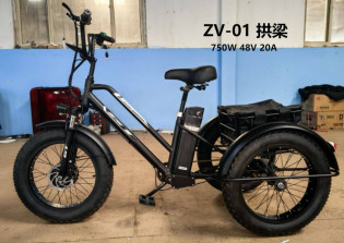 Электровелосипед трехколесный трайк байк GT ZV-01 48V / 20Ah