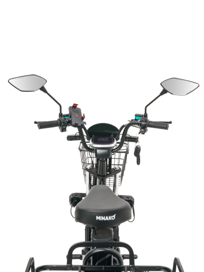 Электровелосипед Minako Monster PRO 21Ah с корзиной и багажником